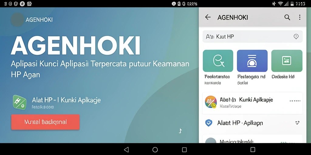 Tampilan antarmuka AGENHOKI yang modern untuk pengunci aplikasi.