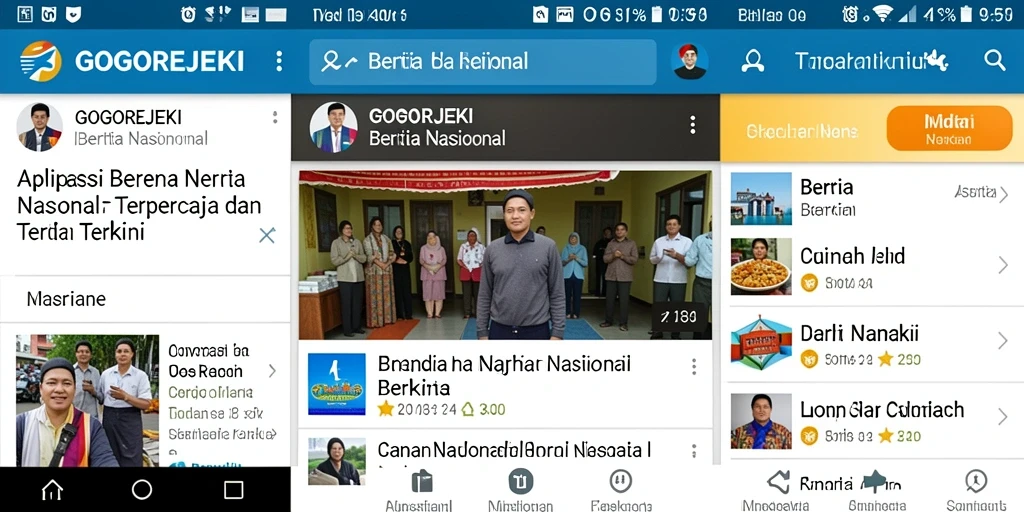Antarmuka GOGOREJEKI yang modern dan user-friendly.