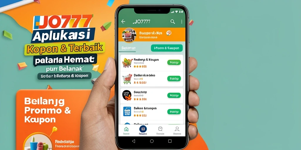Antarmuka pengguna LJO777 menampilkan kupon dan promo menarik.