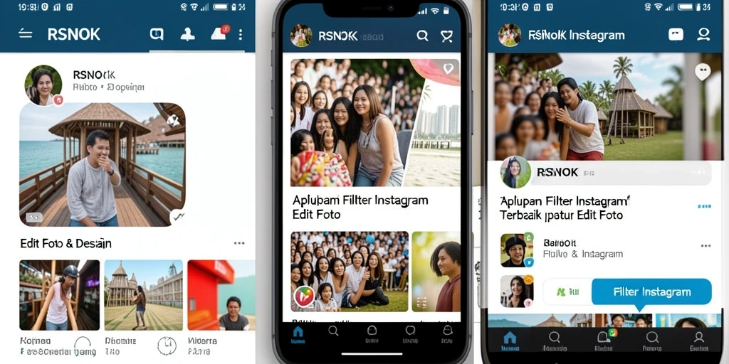Tampilan antarmuka aplikasi RSNOK yang user-friendly dan modern.