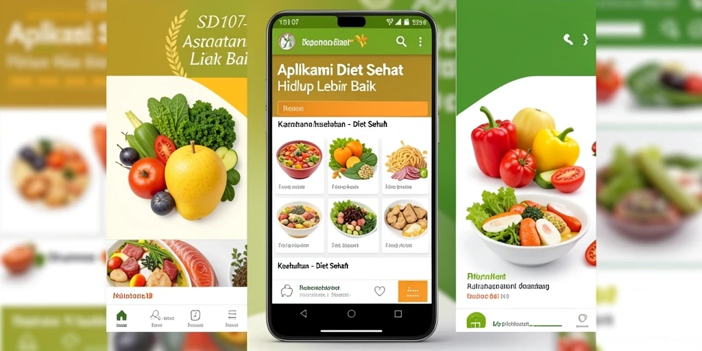 Tampilan antarmuka aplikasi SD107 yang sederhana dan informatif.