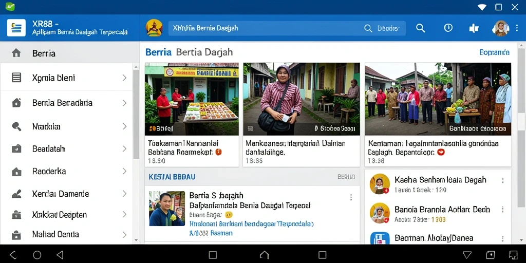 Tampilan antarmuka aplikasi XR88 yang menarik dan informatif.
