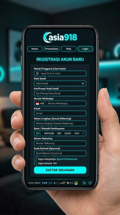 Panduan Registrasi Akun Baru Asia918 untuk Pengguna Android
